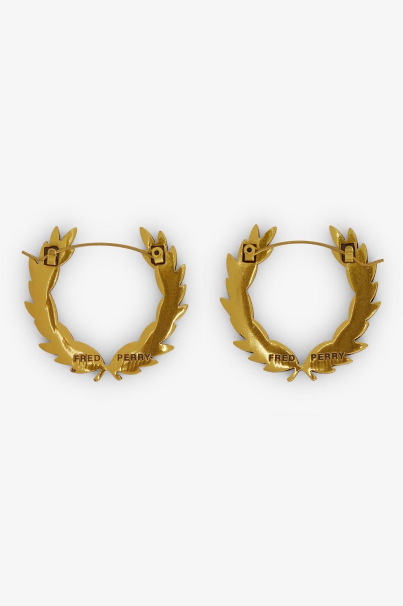 Joyería Fred Perry Laurel Wreath Earrings Accessories Doradas | CLQAV38073