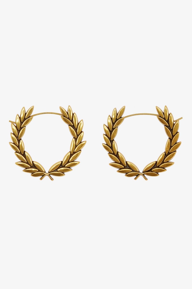 Joyería Fred Perry Laurel Wreath Earrings Accessories Doradas | CLQAV38073