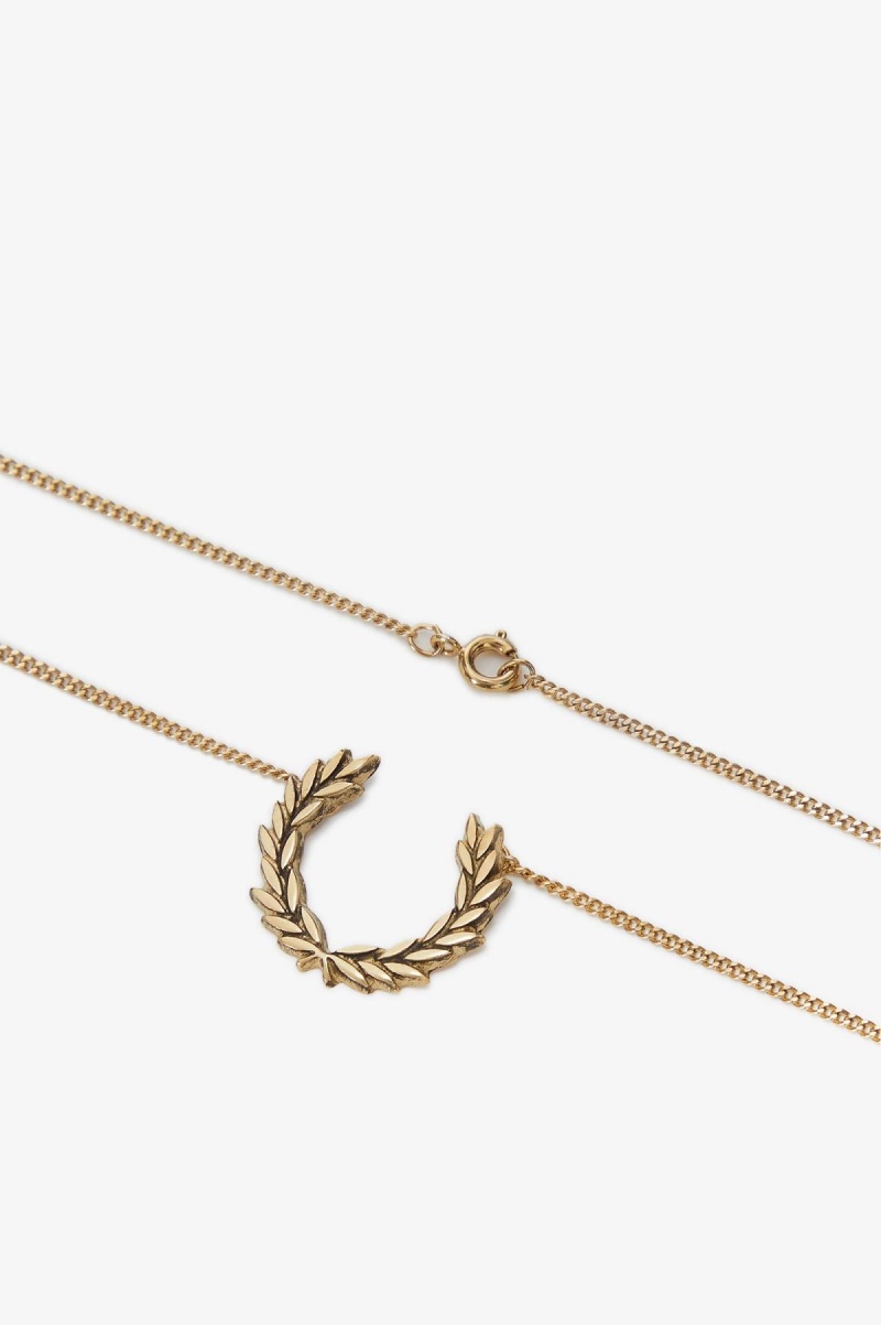 Joyería Fred Perry Laurel Wreath Necklace Accessories Doradas | PCLQX86708