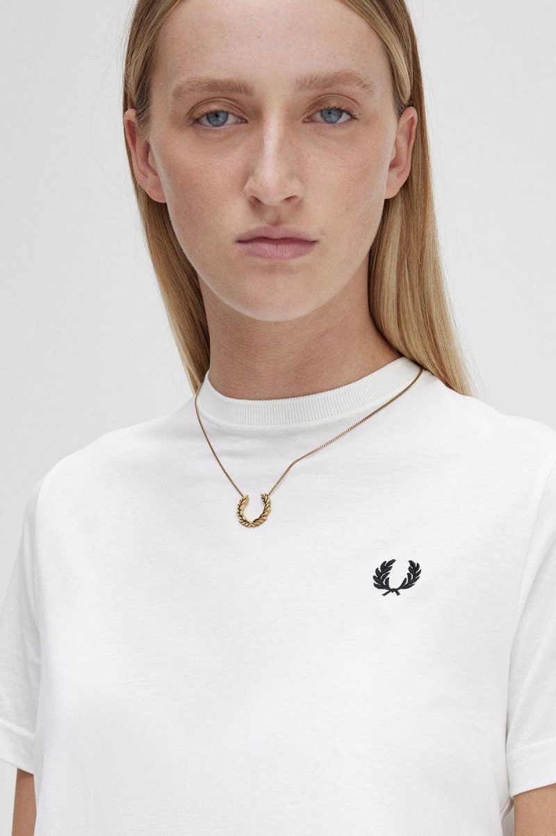 Joyería Fred Perry Laurel Wreath Necklace Accessories Doradas | PCLQX86708