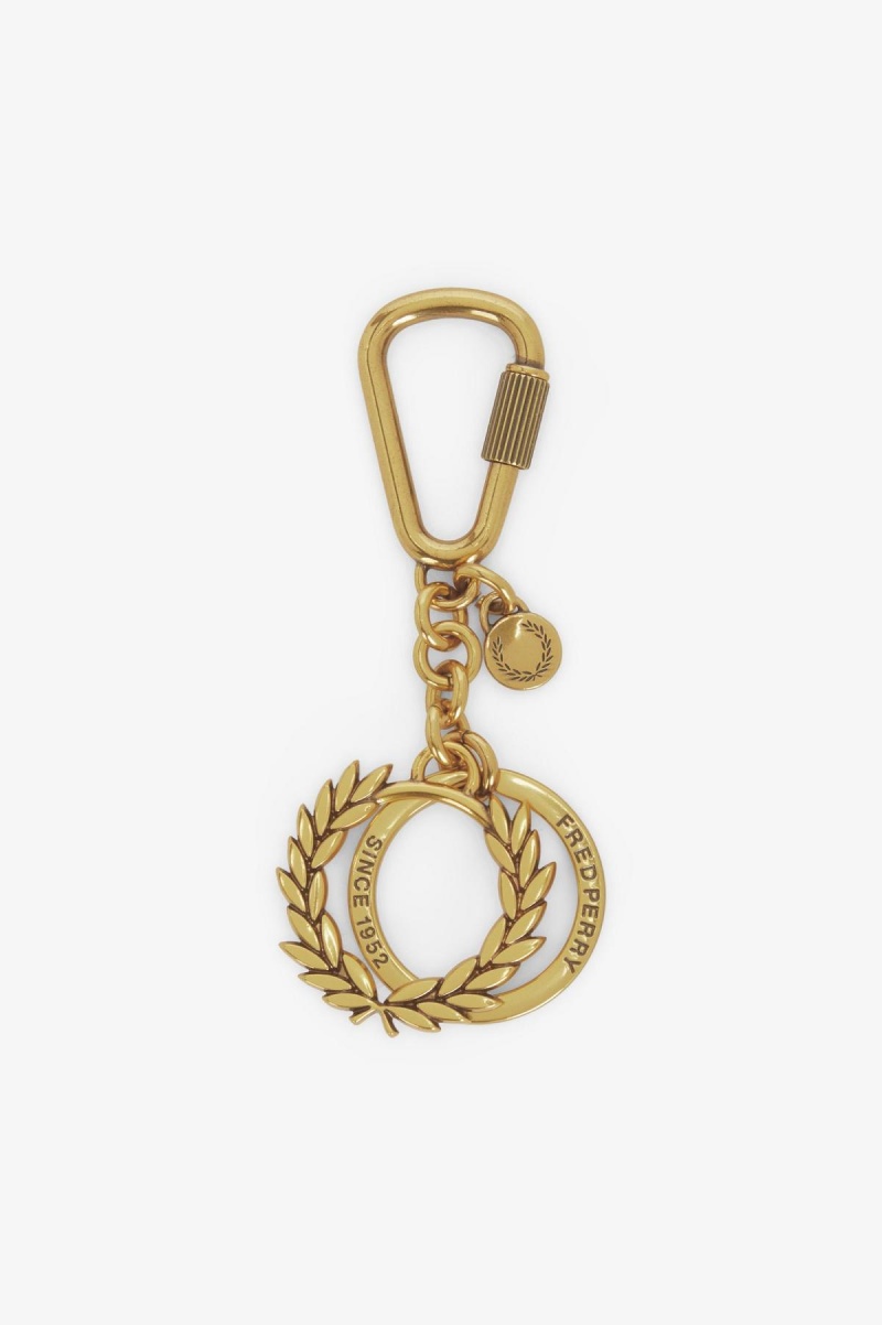 Lifestyle Fred Perry Laurel Wreath Keyring Accessories Doradas | UCLTG75007