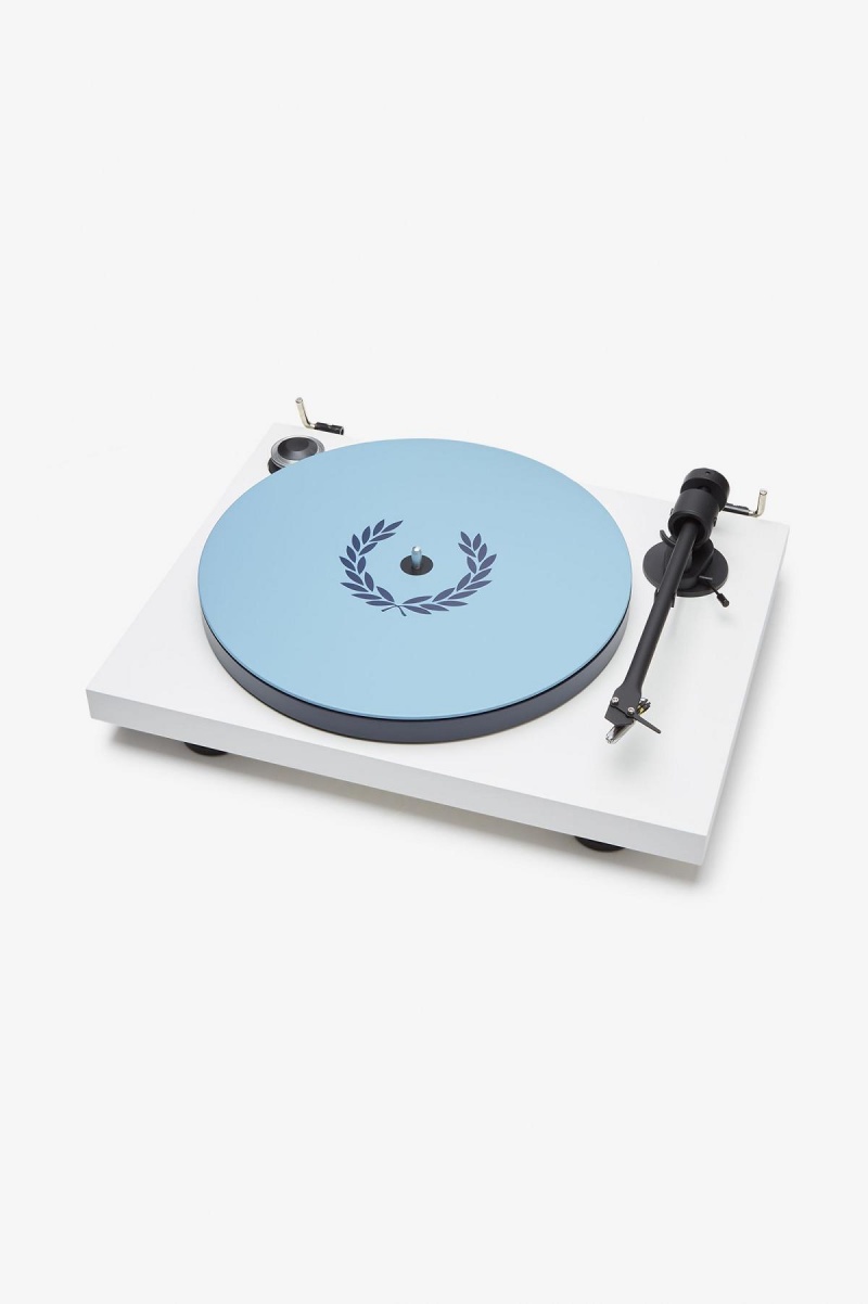 Lifestyle Fred Perry Record Deck Accessories Blancas Azul Marino | ECLHC59751