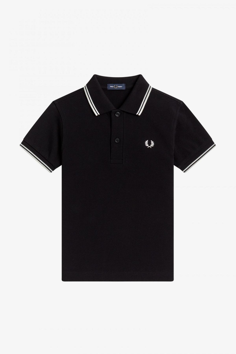 Niños Fred Perry Kids Twin Tipped Accessories Negras Blancas Blancas | DCLVO94902