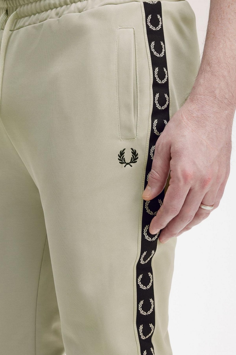 Pantalones Fred Perry Taped Pista Pants Hombre Verde Menta Negras | DCLVO92713