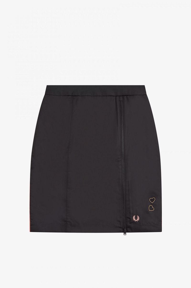 Pantalones Fred Perry Zip Detail Mujer Negras | UCLND56547