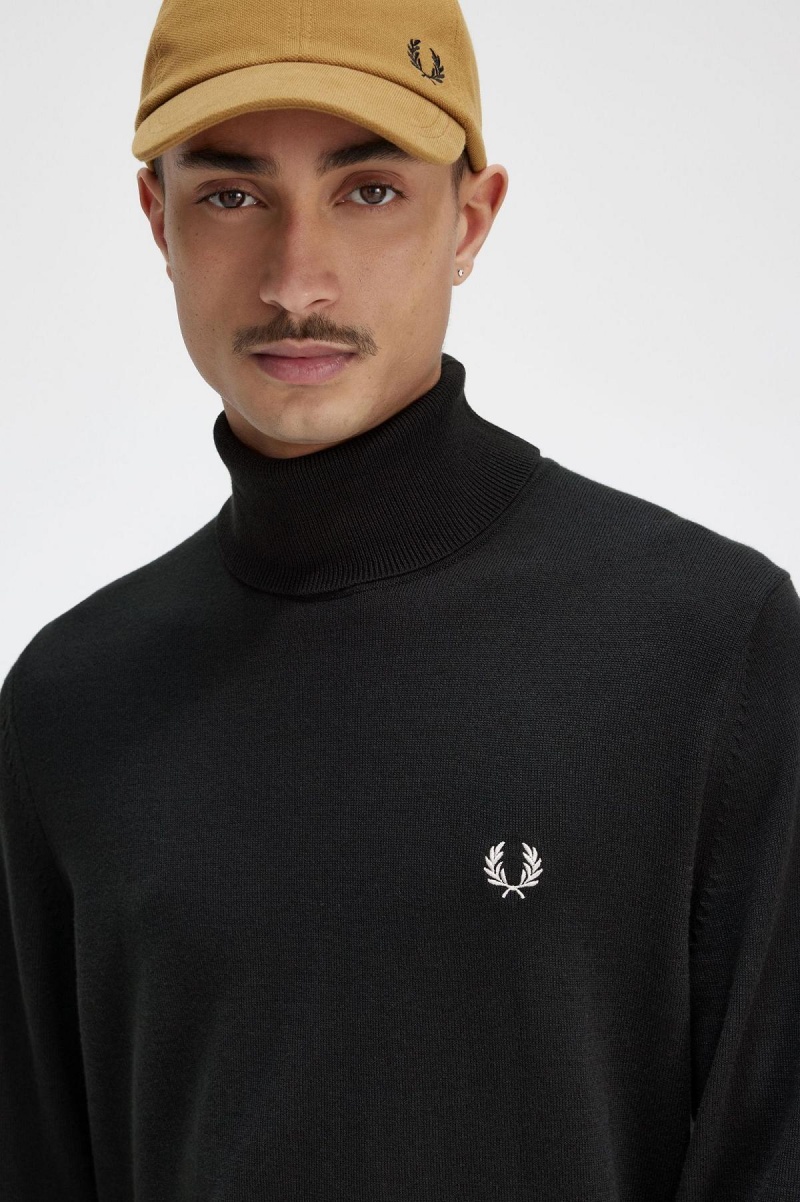 Prendas De Punto Fred Perry Roll Neck Jumper Hombre Verde | XCLGW87888