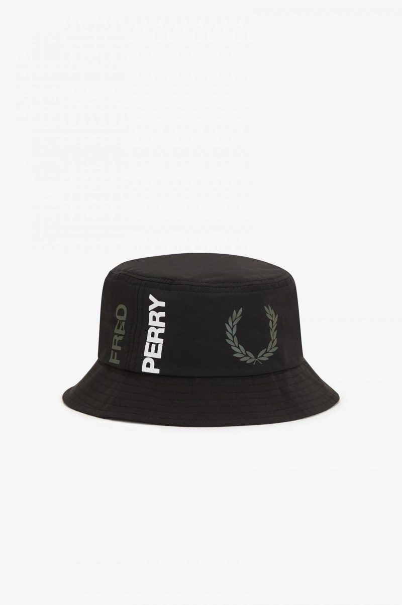 Sombrero Fred Perry Estampadas Branding Bucket Accessories Negras | CLIIZ56680