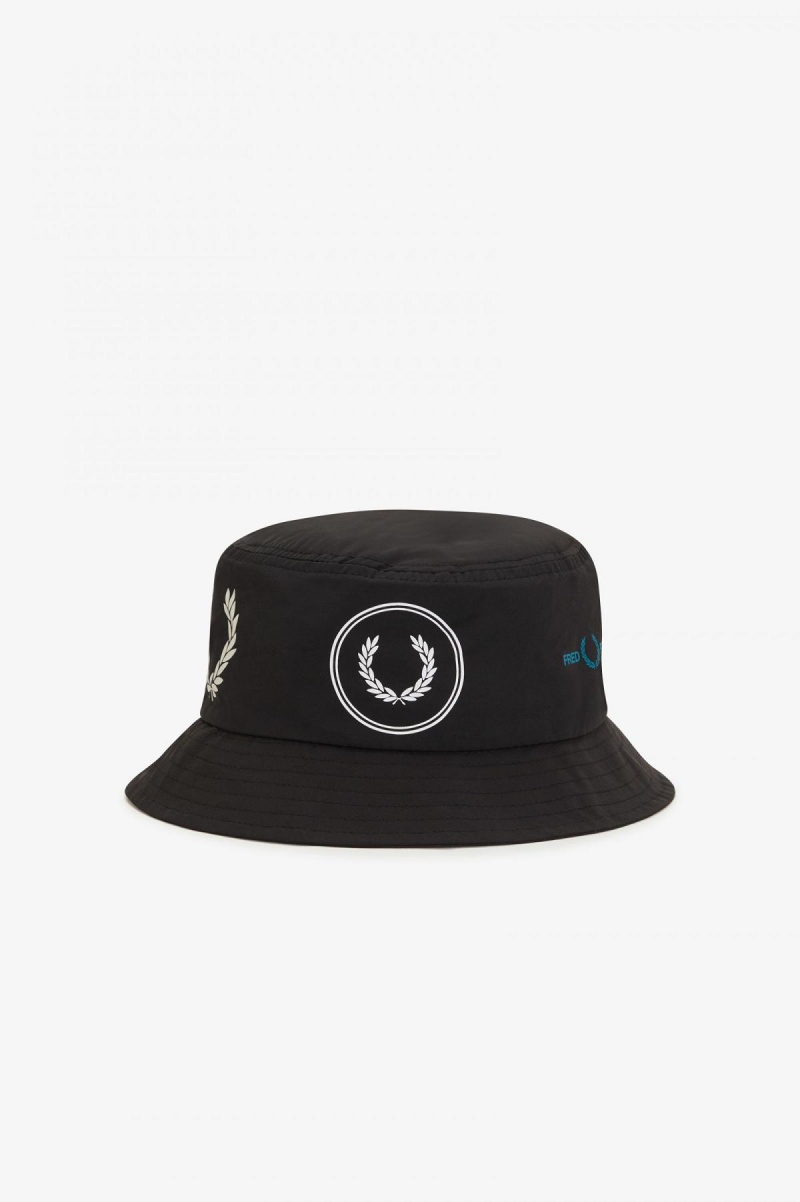 Sombrero Fred Perry Estampadas Branding Bucket Accessories Negras | CLIIZ56680