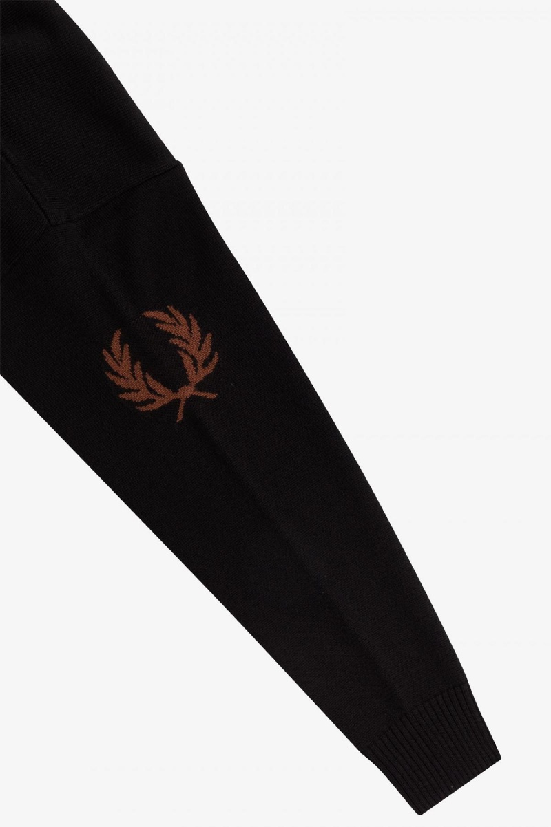 Vestido Fred Perry Laurel Wreath De Punto Mujer Negras | SCLVO18632