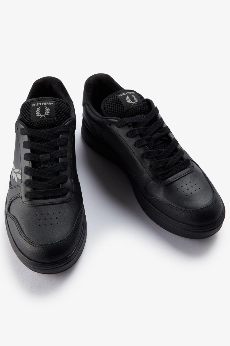 Zapatos Fred Perry B300 Hombre Negras | CLDYB28691