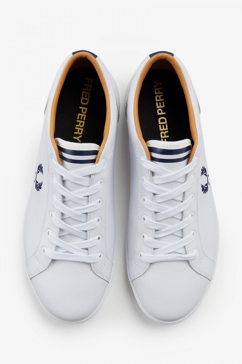 Zapatos Fred Perry Baseline Hombre Blancas | CLCVG74774