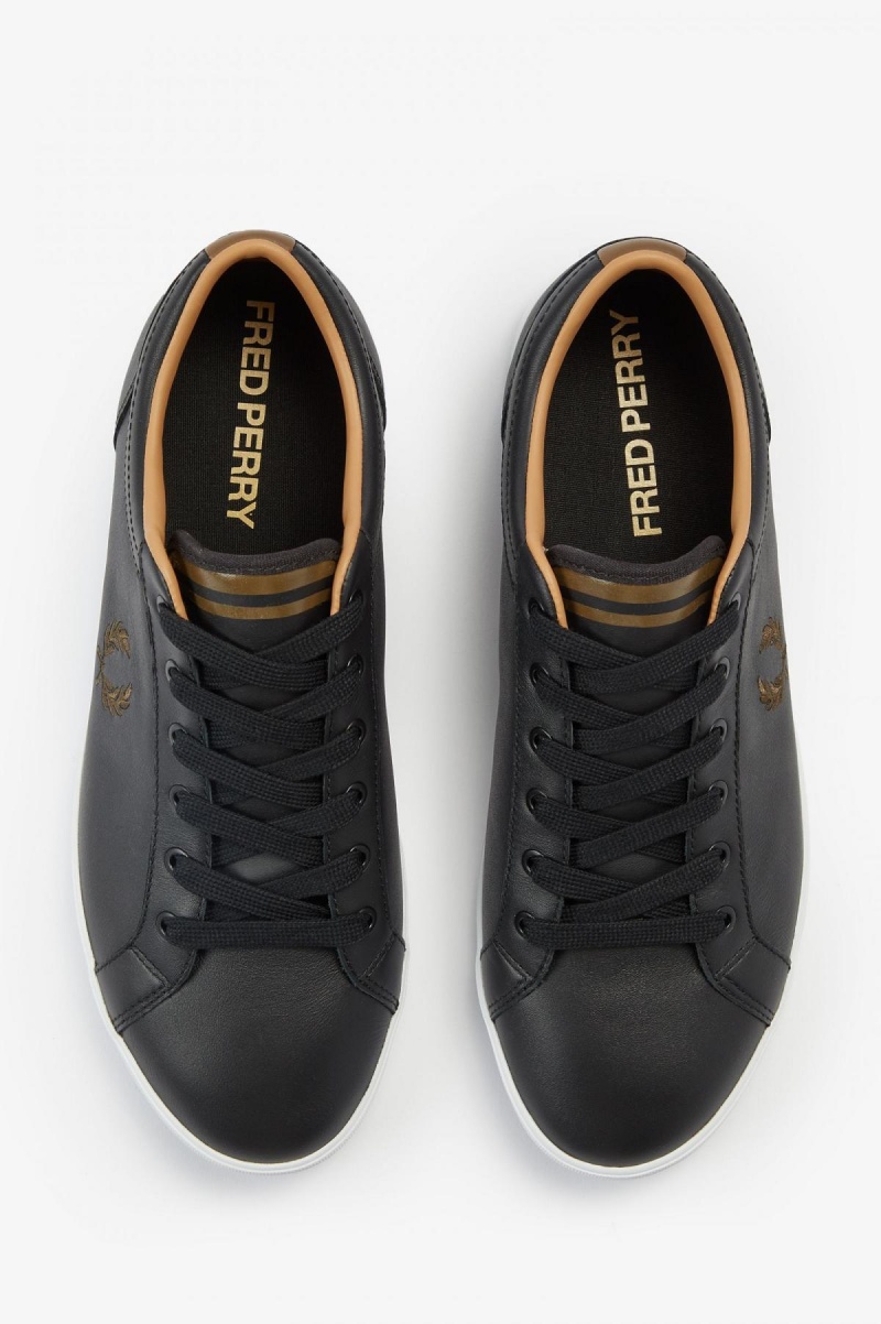 Zapatos Fred Perry Baseline Hombre Negras | CLDYB95217