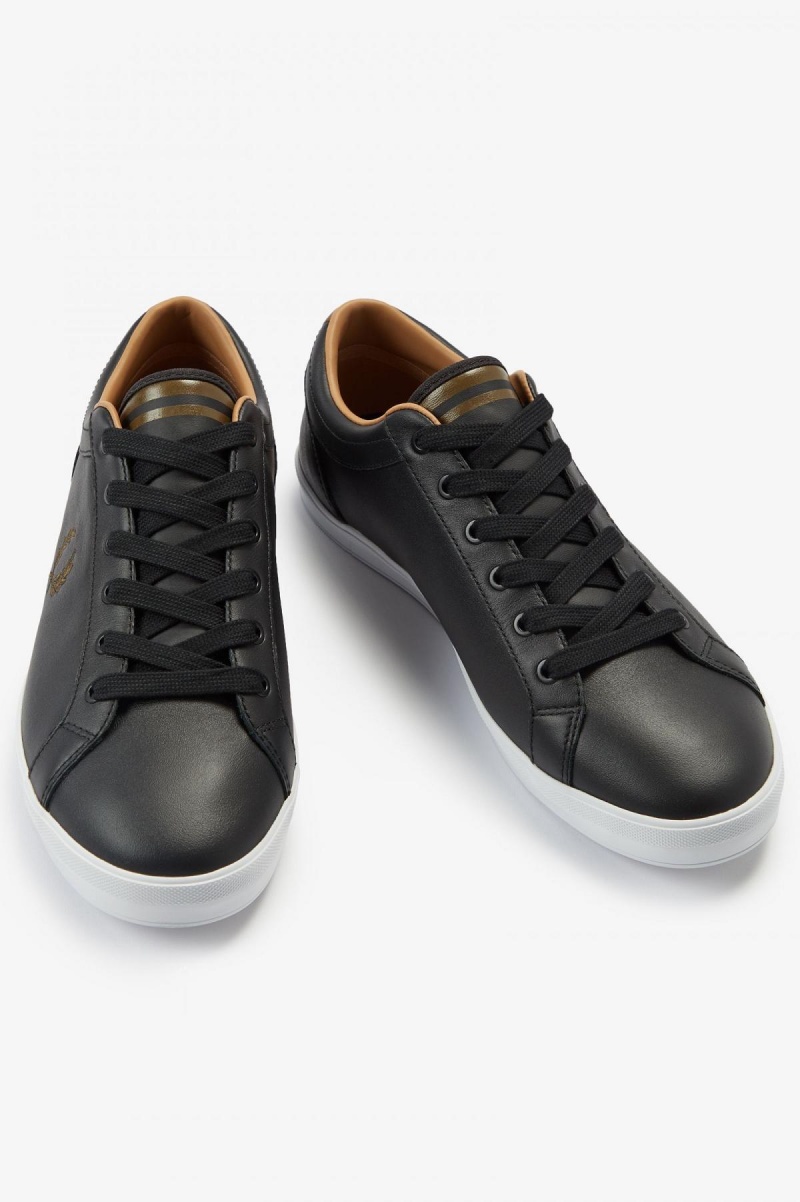 Zapatos Fred Perry Baseline Hombre Negras | CLDYB95217