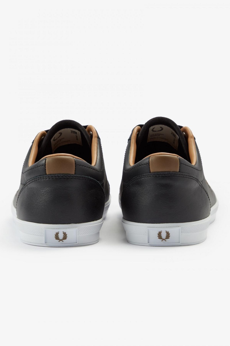 Zapatos Fred Perry Baseline Hombre Negras | CLDYB95217