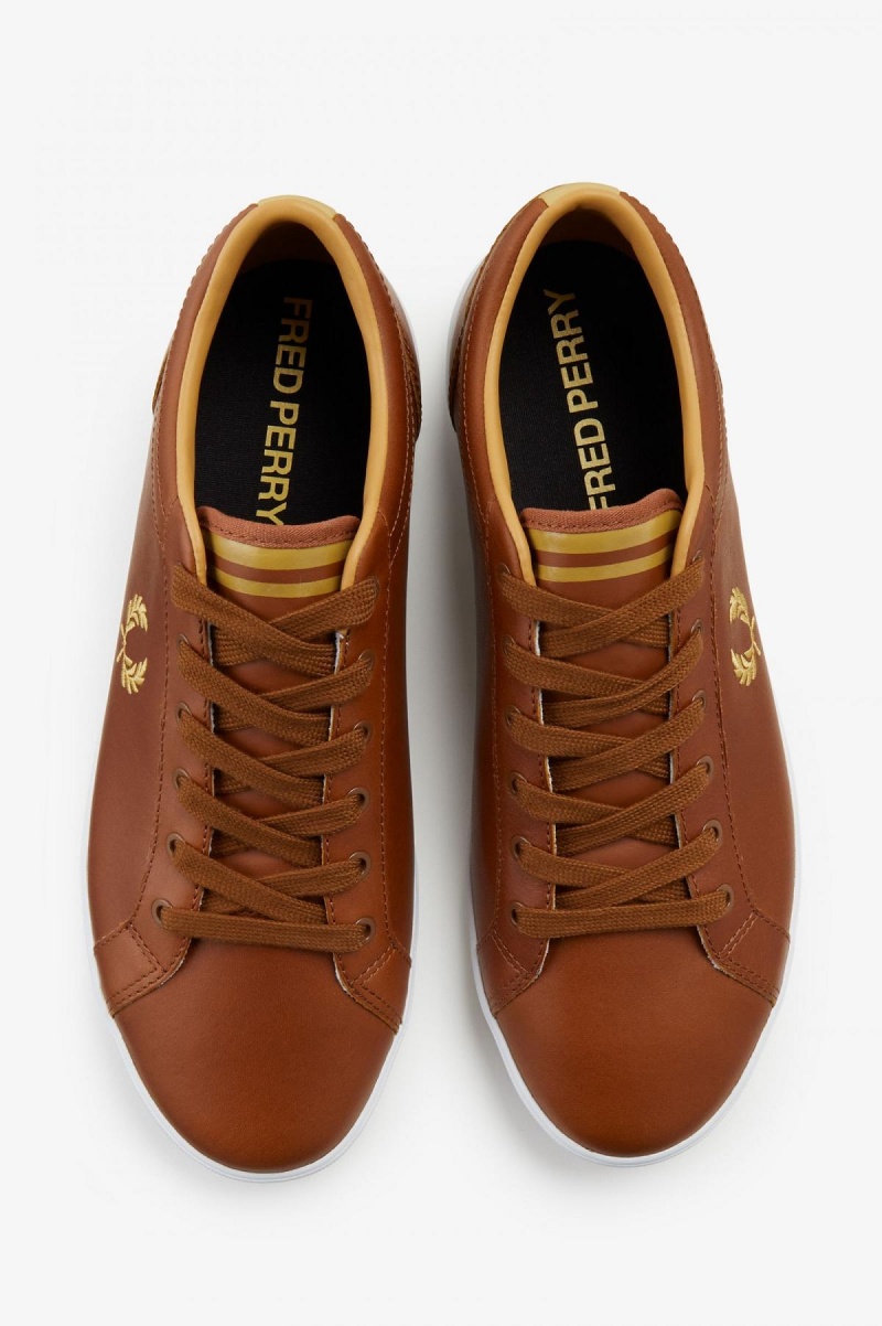 Zapatos Fred Perry Baseline Hombre Tan | PCLER91991