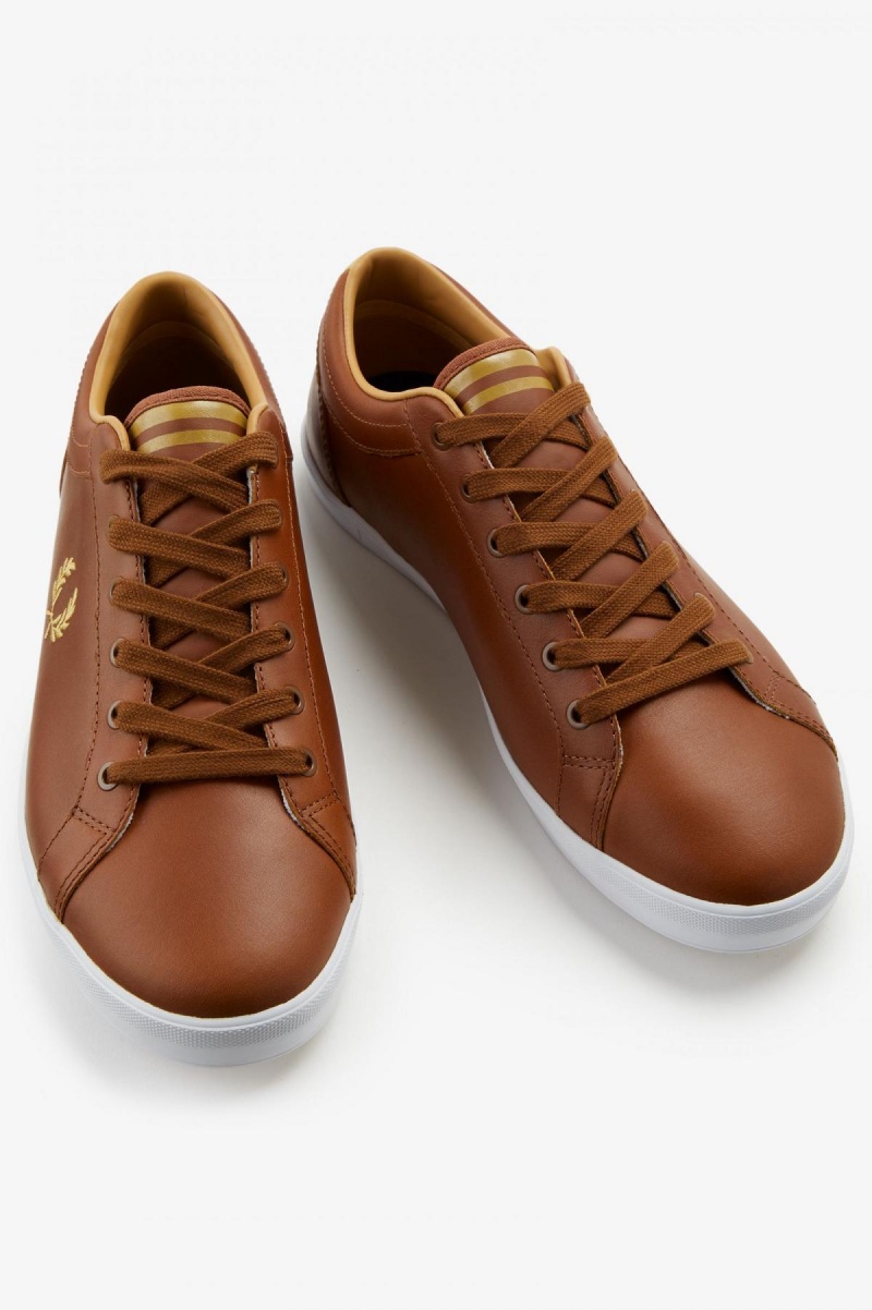 Zapatos Fred Perry Baseline Hombre Tan | PCLER91991