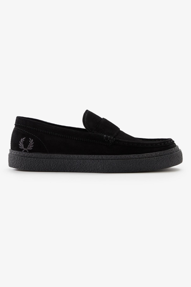 Zapatos Fred Perry Dawson Loafer Hombre Negras | MCLFT99800