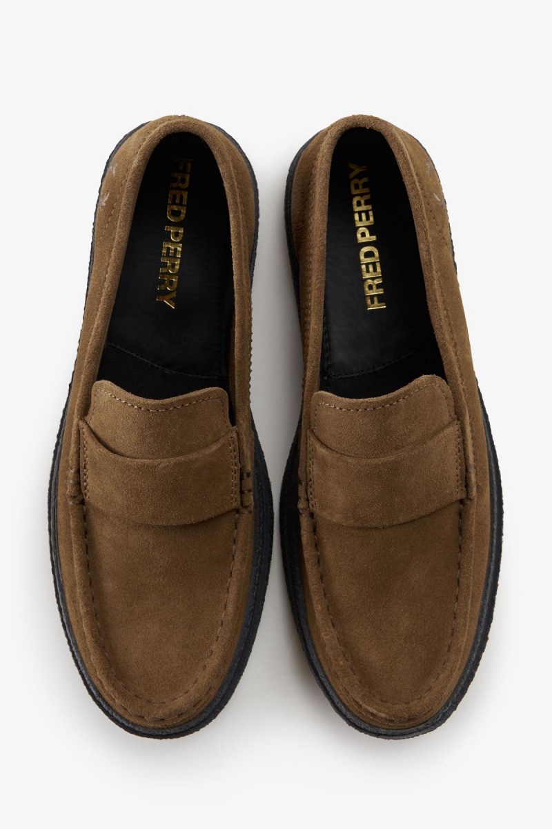 Zapatos Fred Perry Dawson Loafer Hombre Shaded Stone | CLJZR52963