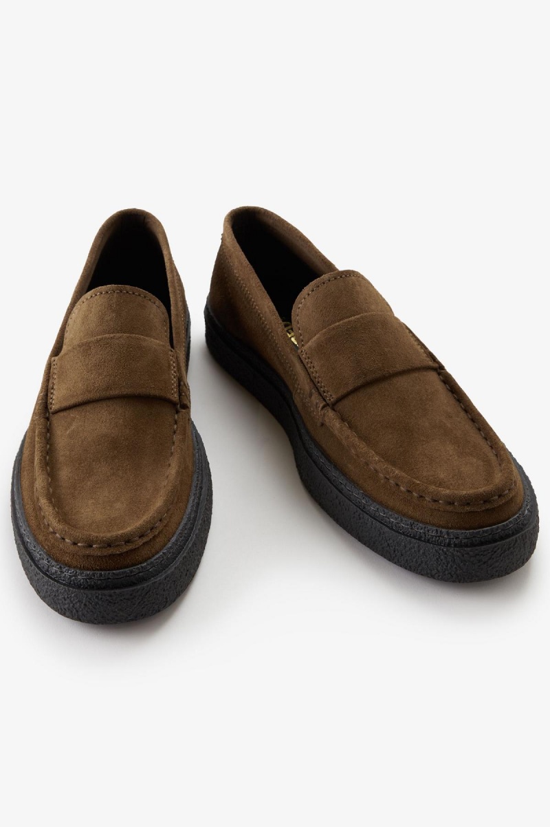 Zapatos Fred Perry Dawson Loafer Hombre Shaded Stone | CLJZR52963