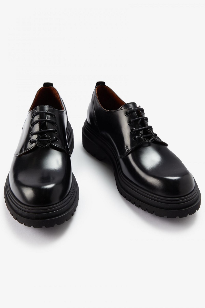 Zapatos Fred Perry Derby Hombre Negras | ACLDF55260