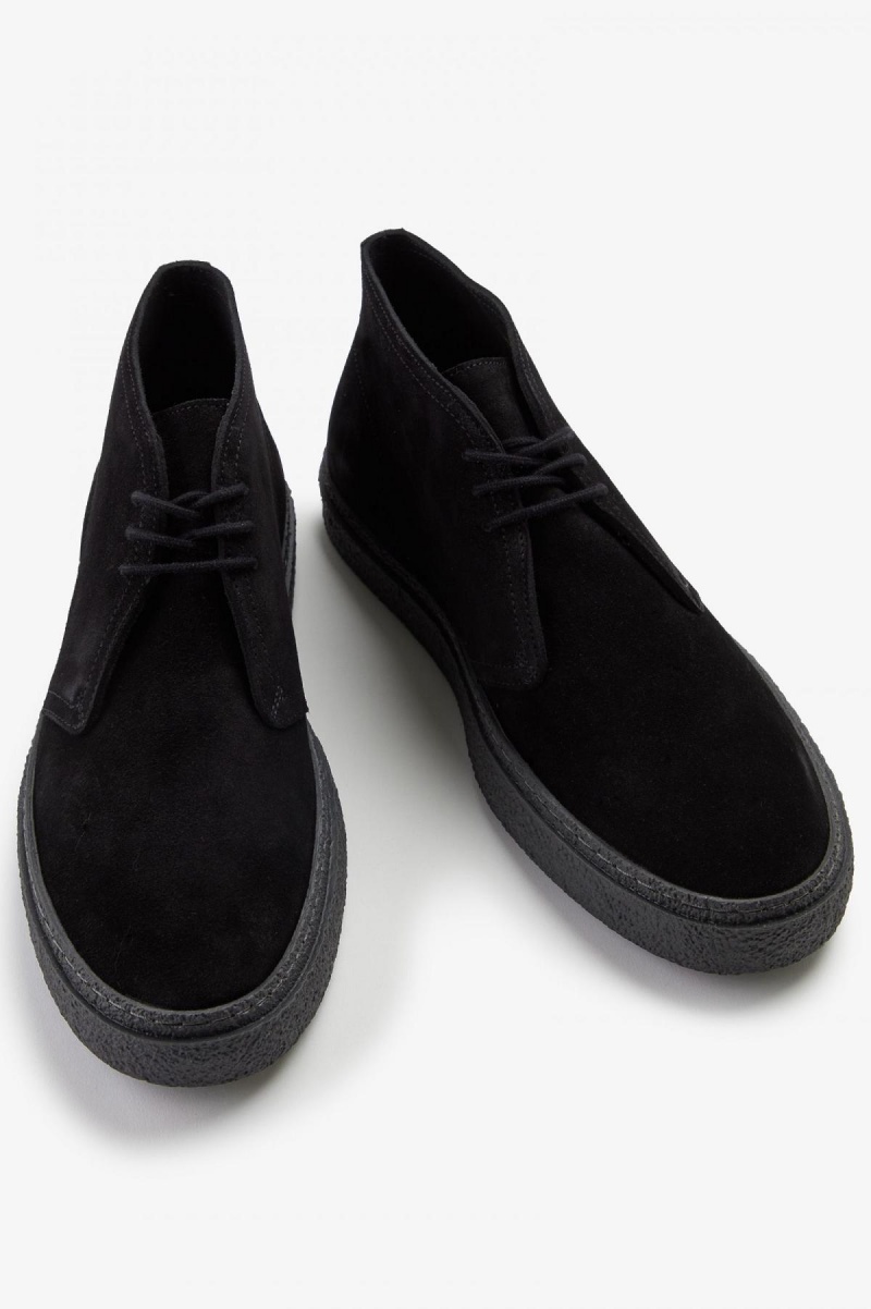 Zapatos Fred Perry Hawley Hombre Negras | YCLVQ30094