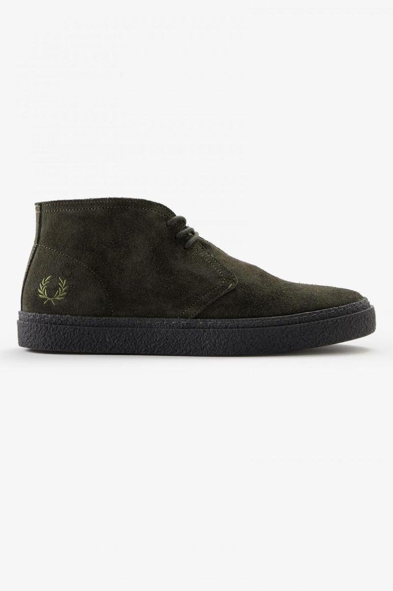 Zapatos Fred Perry Hawley Hombre Verde | UCLTG92084