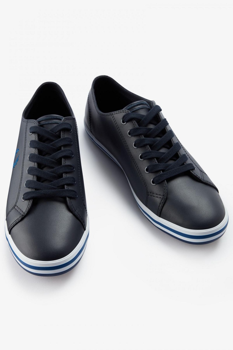 Zapatos Fred Perry Kingston Hombre Azul Marino | MCLFT95372