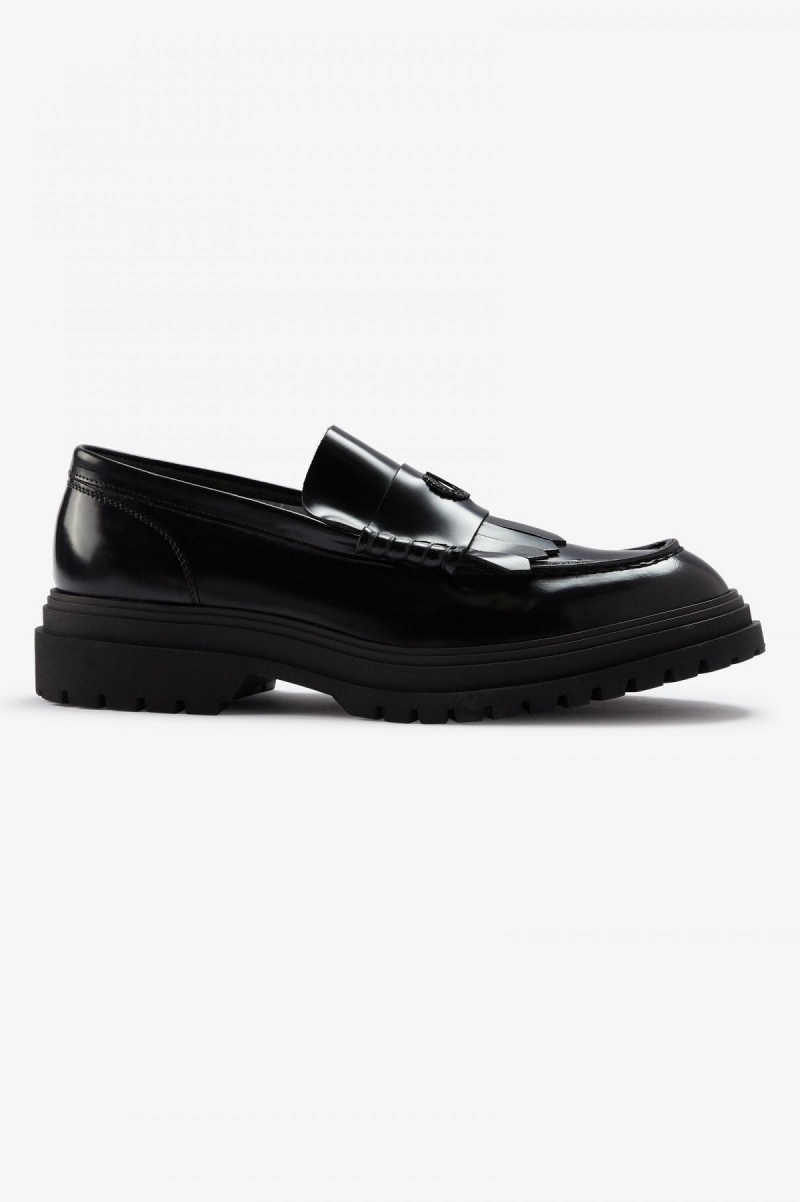 Zapatos Fred Perry Loafer Mujer Negras | PCLQX27283