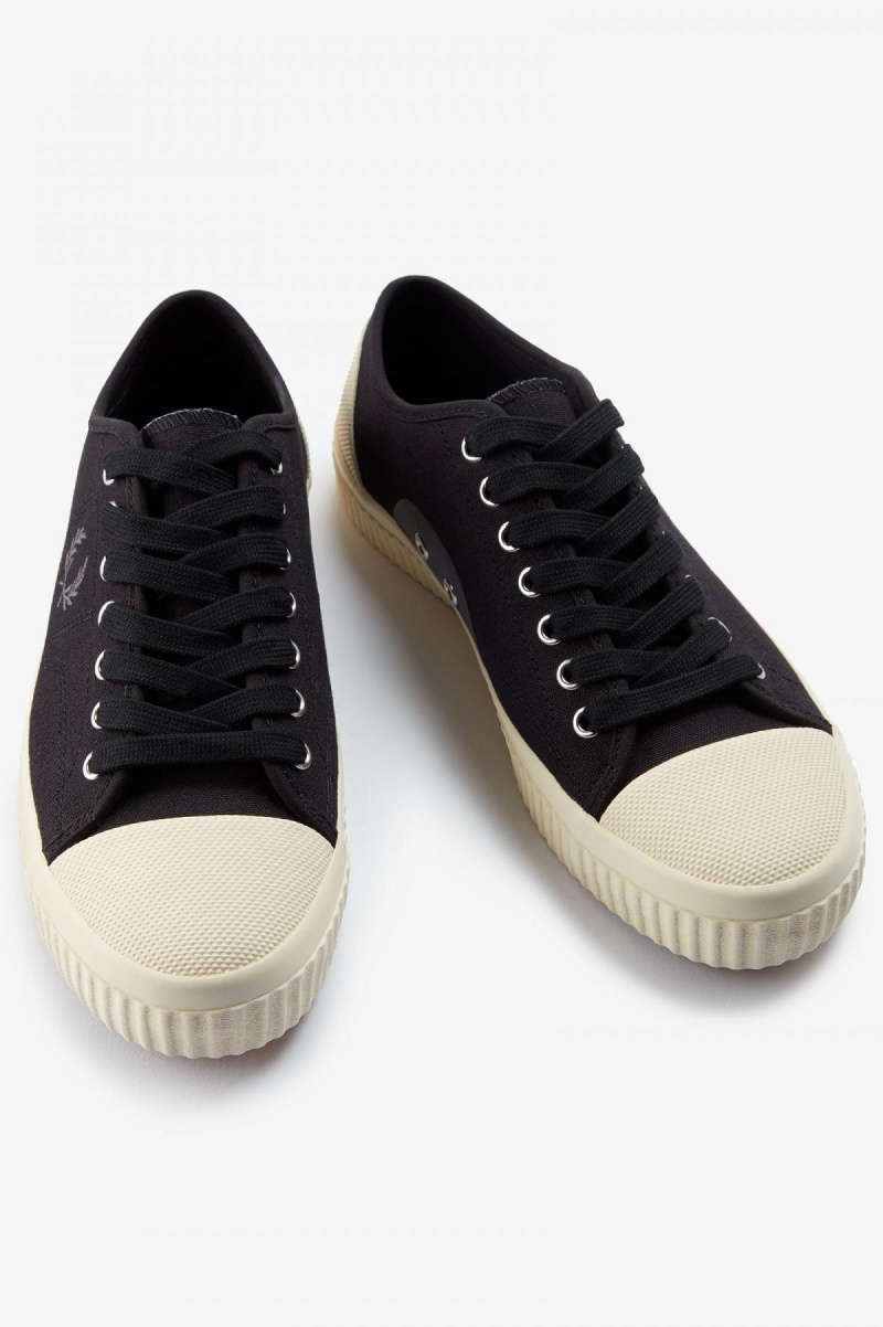 Zapatos Fred Perry Low Hughes Hombre Negras | FCLHY27429